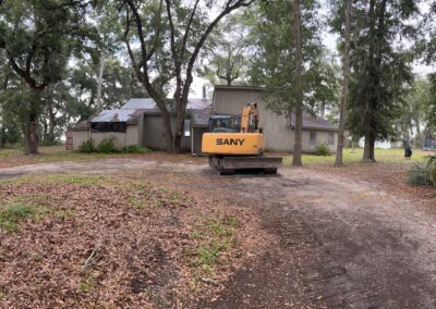 Landscape work carried by carribeans